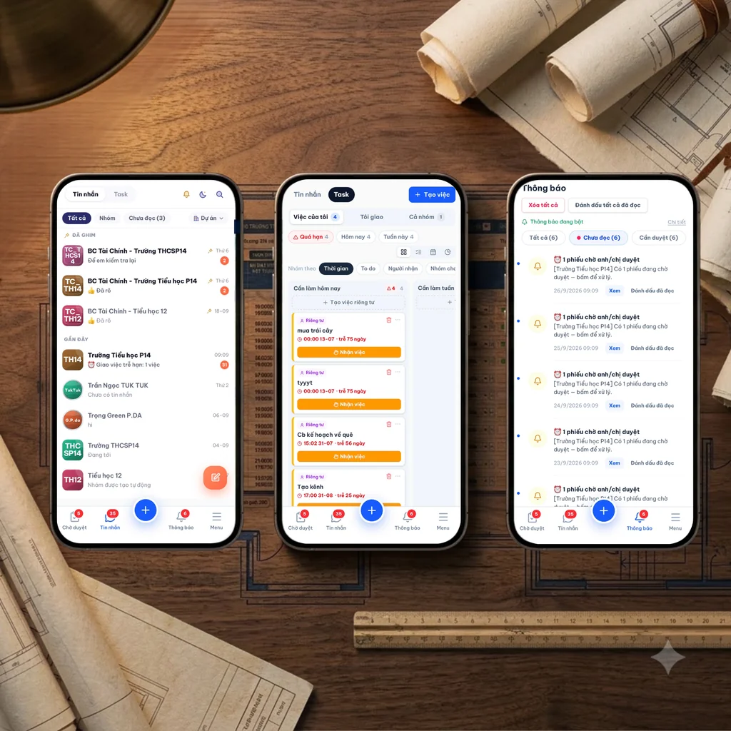 06 · Chat & Task điện thoại — ANTRONICPRO FLOW